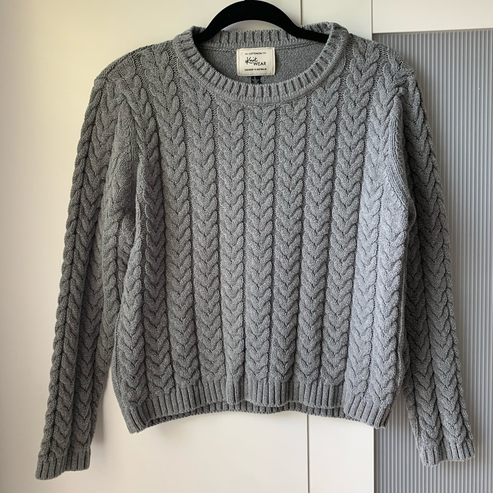 Grey cozy sweater